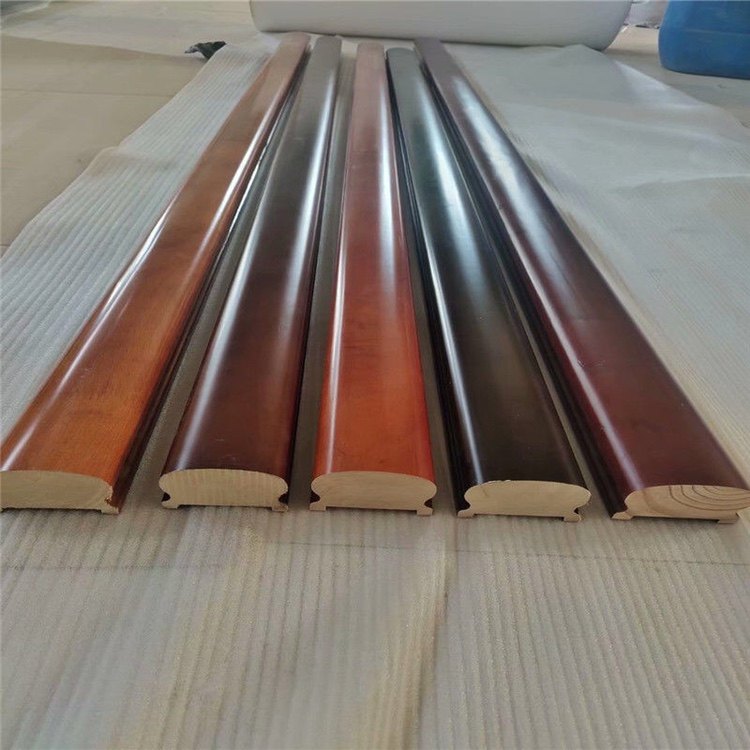 扶手工地硬木工程护栏松木橡胶胶木榉木栏杆楼梯扶手