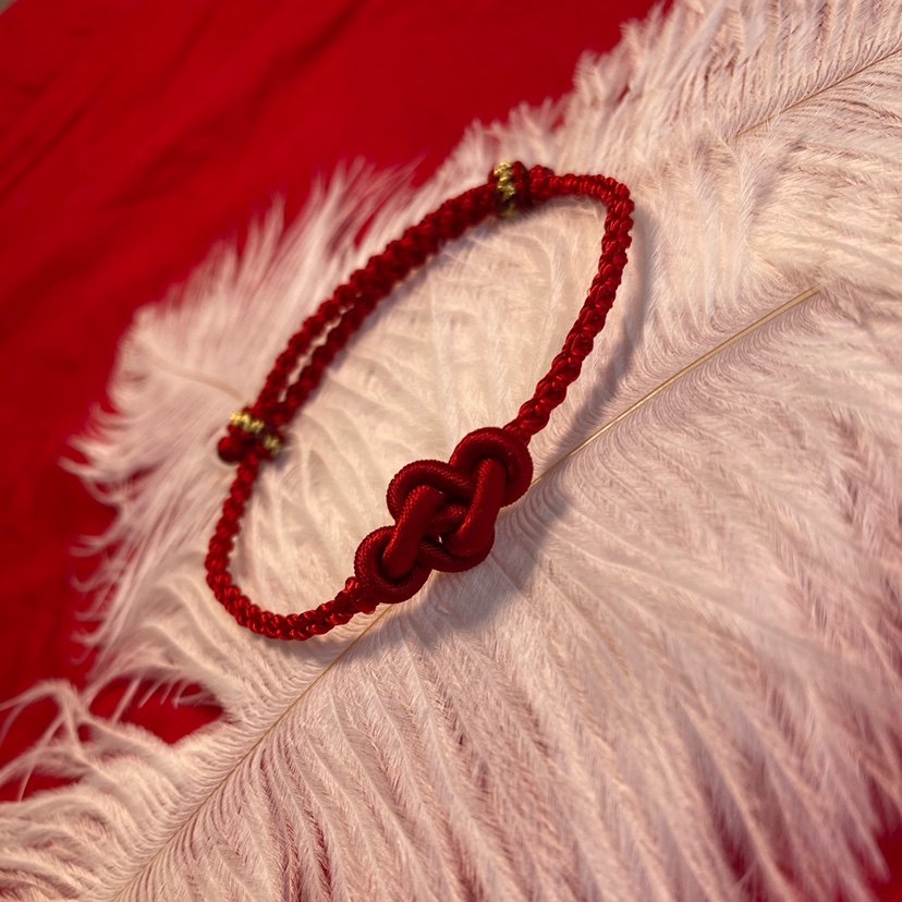 小红书同款本命年红绳如意结手手链手工编织学生手链