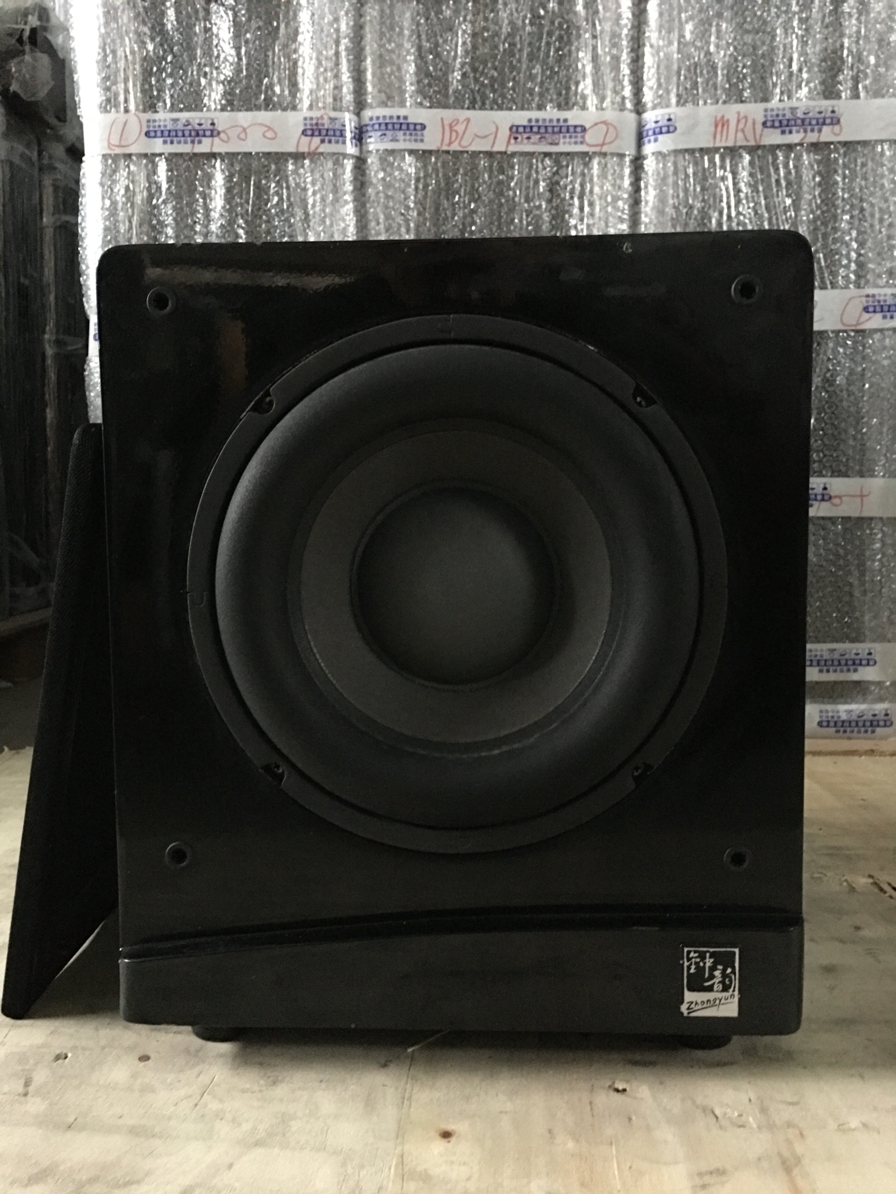 低音炮二手原装钟韵sw10010寸有源家用家庭影院功放机低音炮