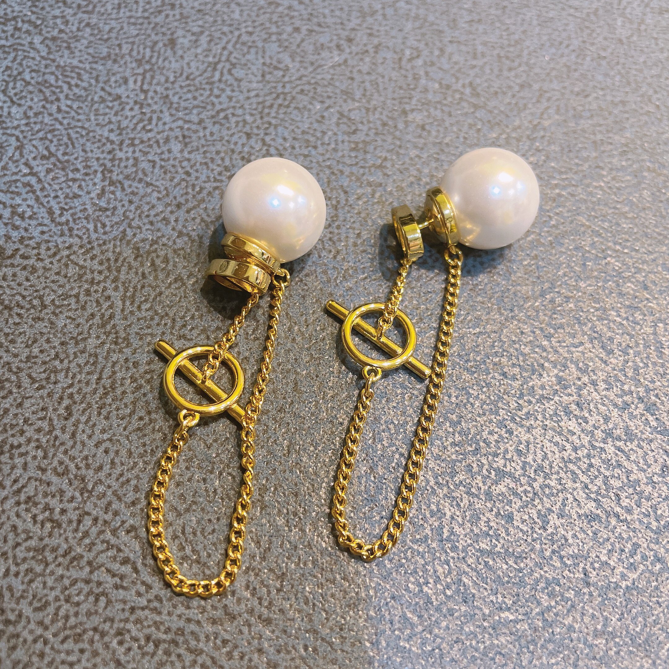 珍珠冷淡银针超仙ins复古耳环ab吊坠长款耳环