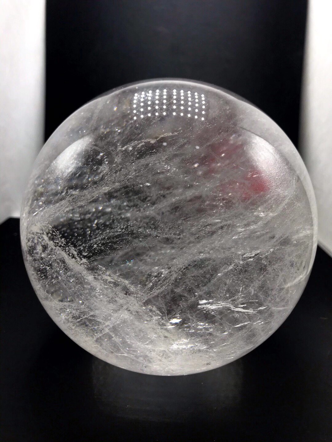 天然白水水晶球摆件纯天然白晶球风水球15cm5公斤摆件