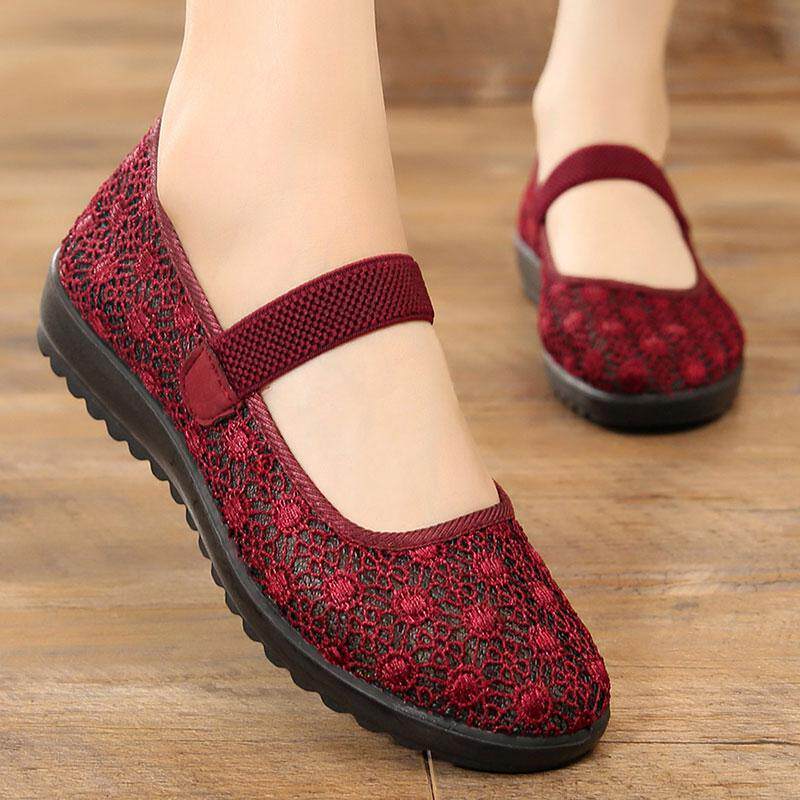 80岁奶奶鞋北京老布鞋女鞋正宗新款软底休闲夏天穿太太女软底鞋子