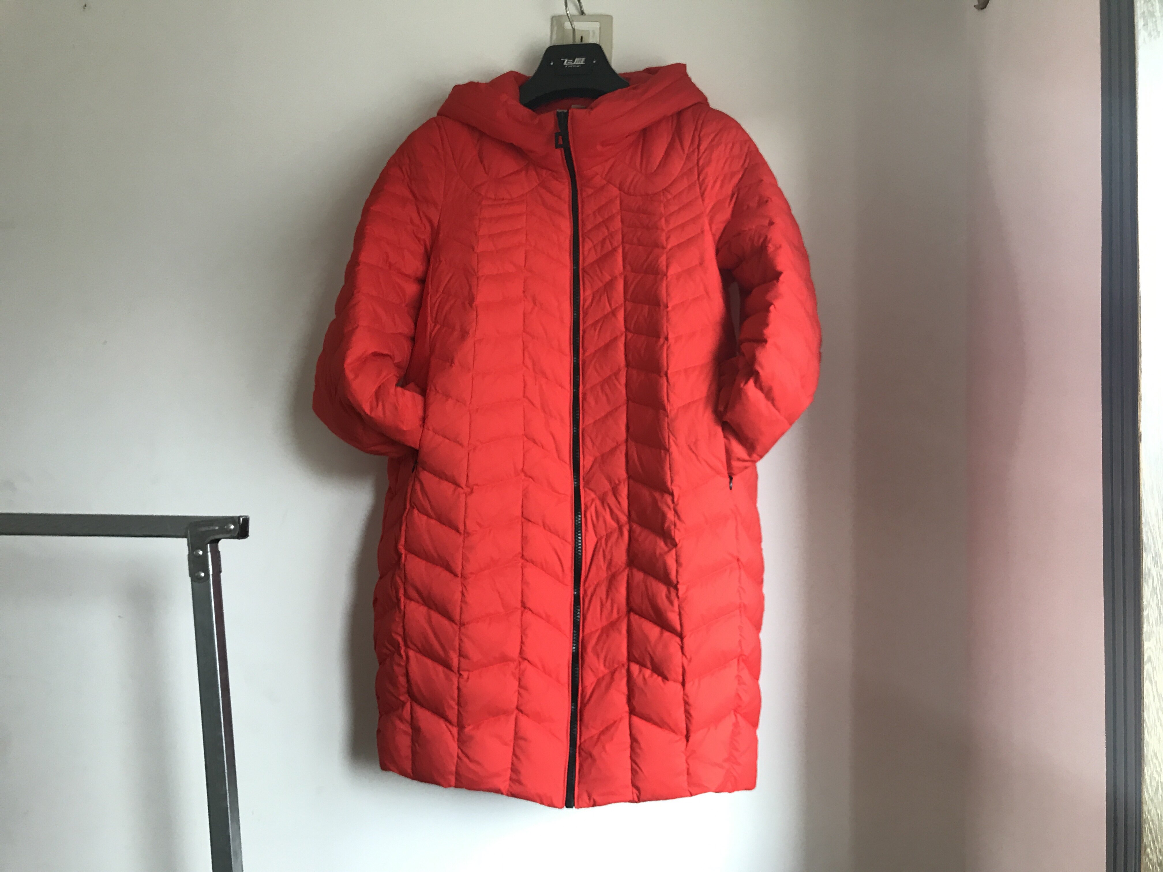 外套特价轻薄有型羽绒长款黑色白鸭绒羽绒服飞雁羽绒服