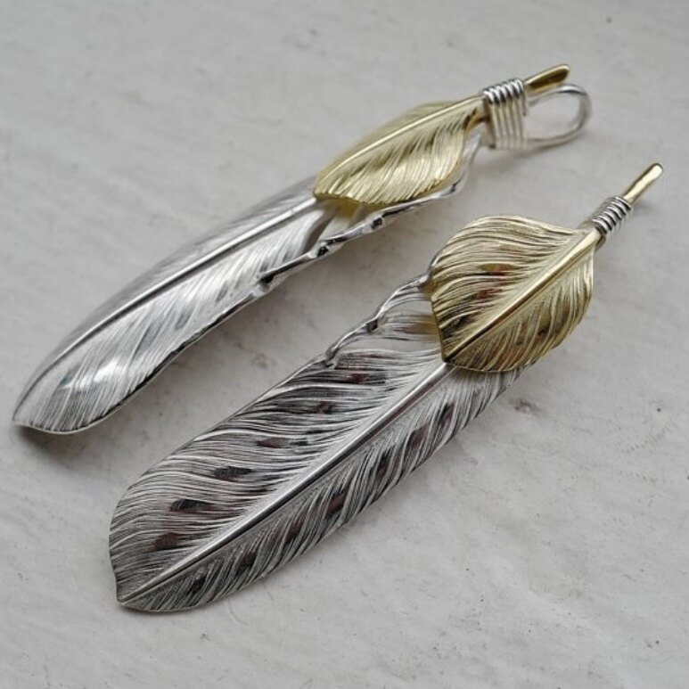 vinavastalbatory谷本浩平金羽羽毛银饰日本匠人吊坠项坠