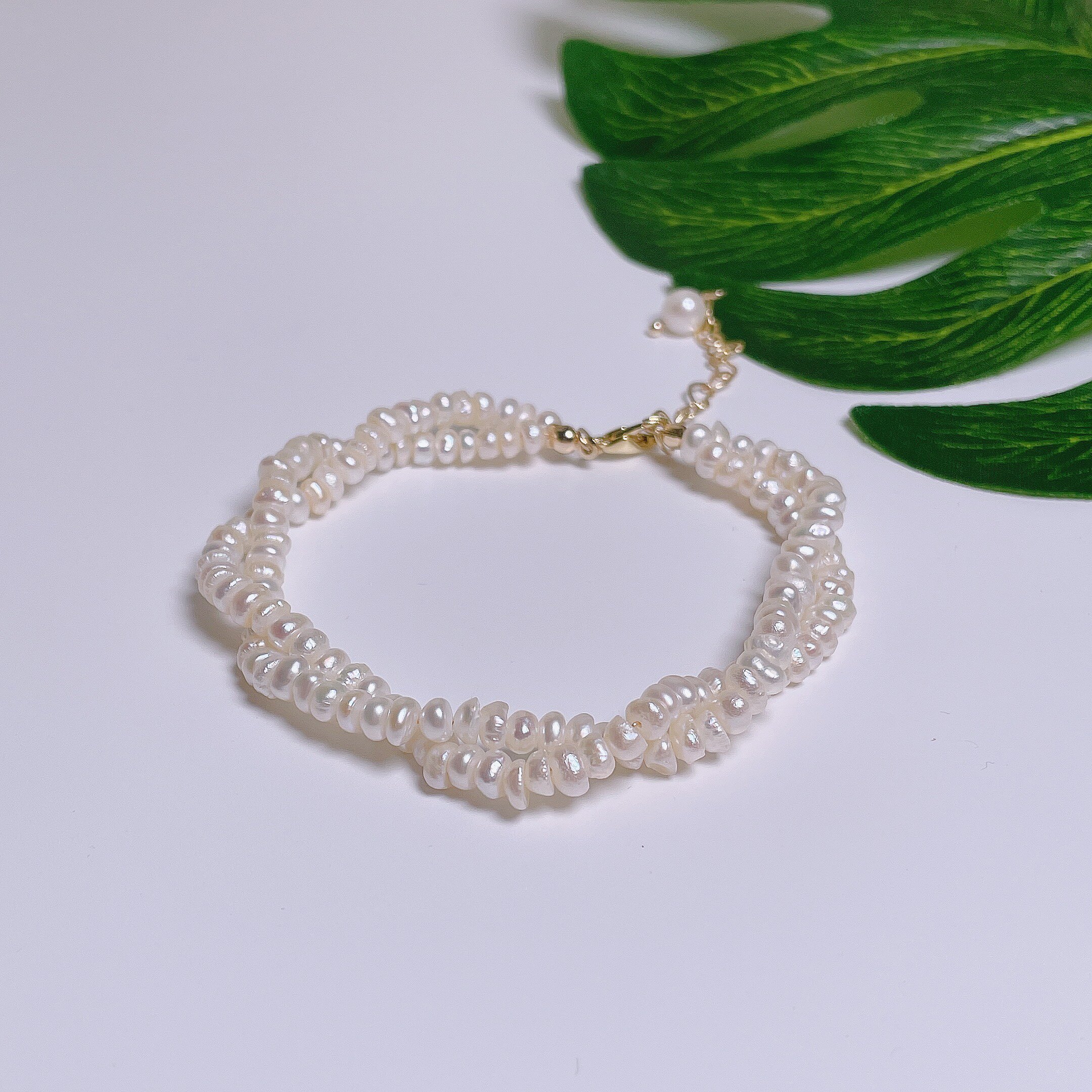 手链艾琳天然淡水珍珠女优优雅赫本风小米珠手链