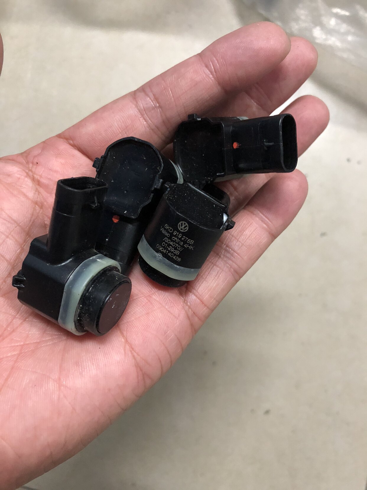 大众众新波罗途观cc高尔夫速腾迈腾倒车雷达5kd919275b汽车传感器