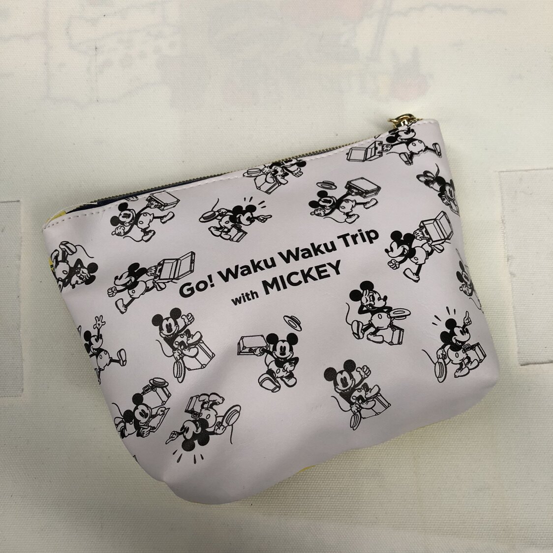 日单卡通米奇米老鼠化妆包学生笔袋文具收纳包手拿化妆包