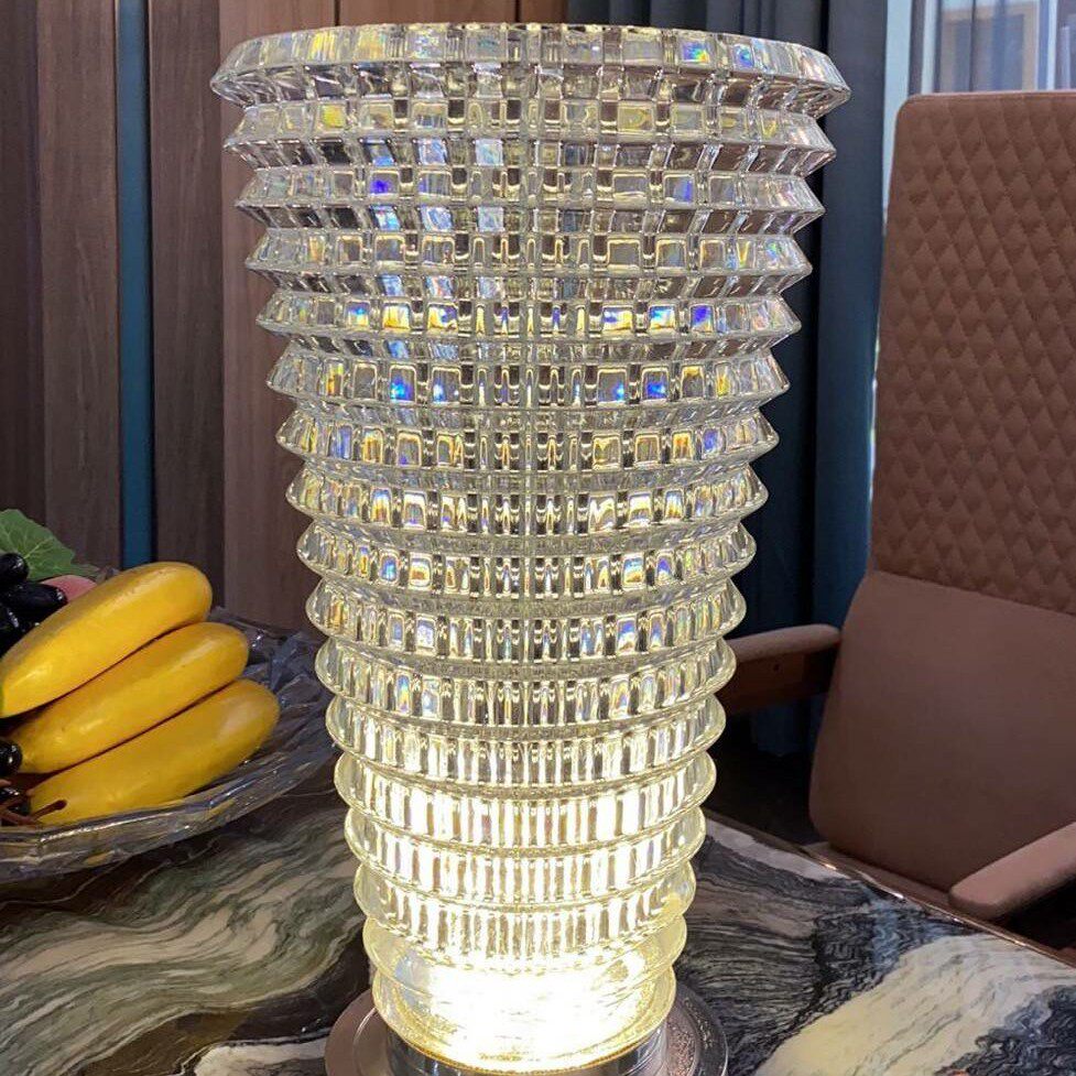 花瓶卡拉方瓶圆baccarat璀璨系列同款水晶插花高档花瓶