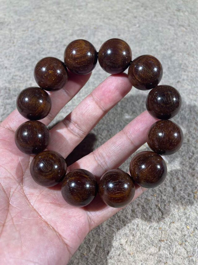巴布亚贡犀角玉化咖啡规格手串手链念珠佛珠手串