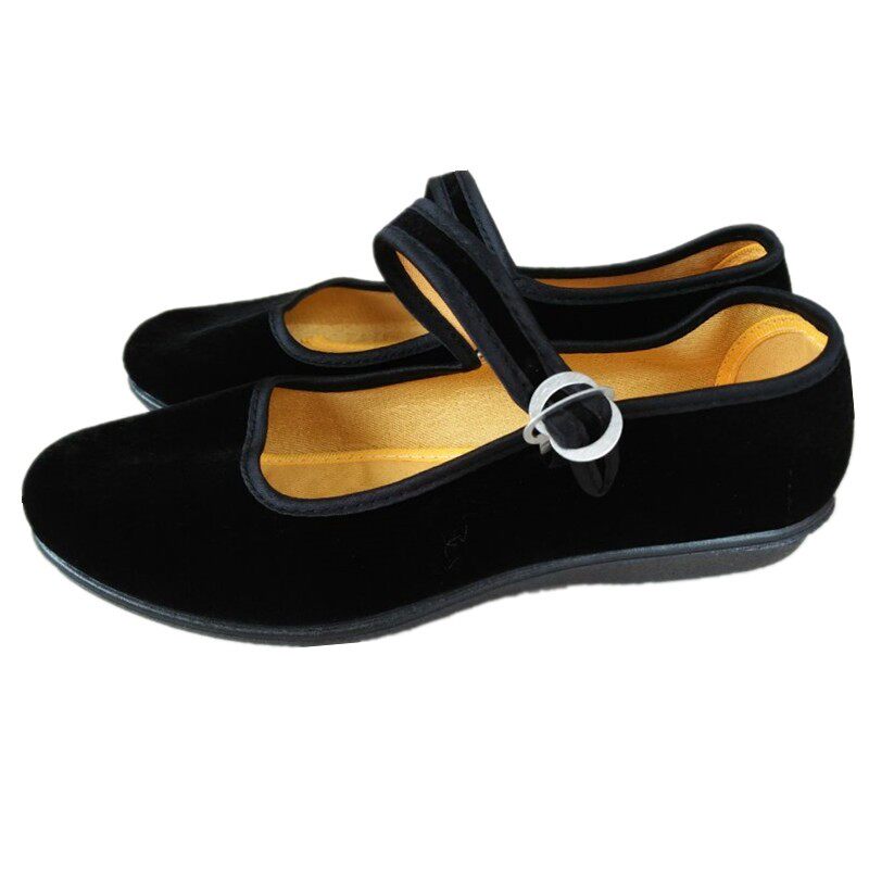 红军舞蹈鞋老式布鞋黑色表演八路军演出用男女款布鞋