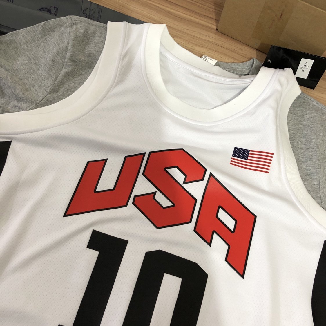 外贸尾货清仓梦之队10号科比usa速干背心球衣篮球服