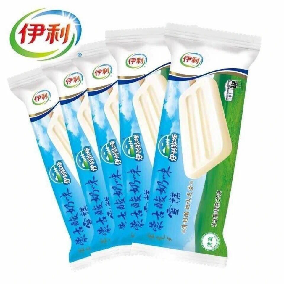 伊利牧场酸奶布丁苦咖啡玉米香雪人糕冰淇淋激凌冷饮整箱34支 - 宝贝