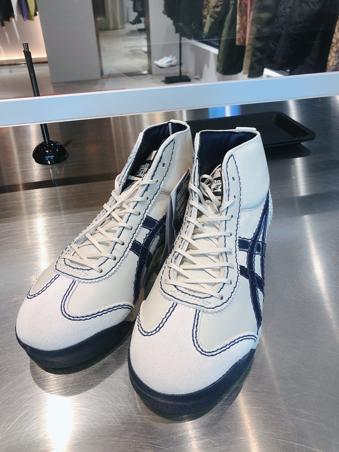 日本代购直邮鬼冢onitsukatigermexico66高帮鞋两幅鞋带运动休闲鞋