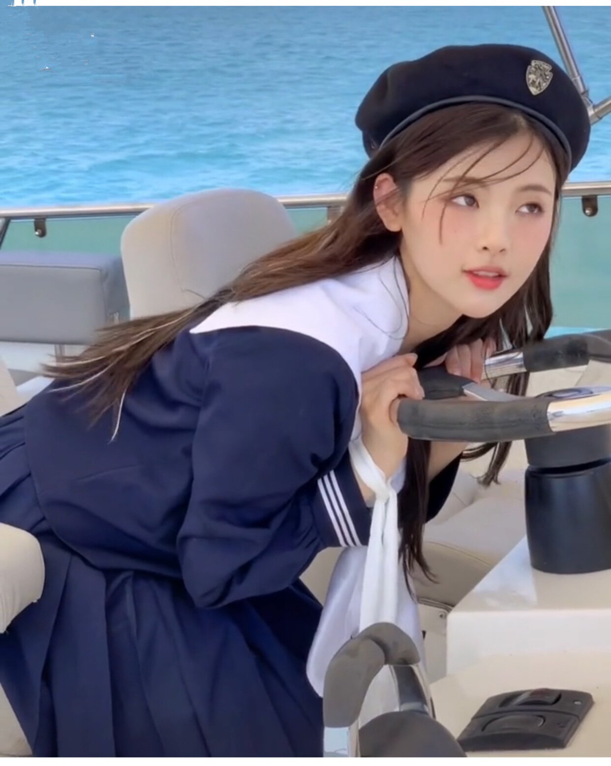 抖音套装学院制服jk上衣外套长袖海军杨超越连衣裙