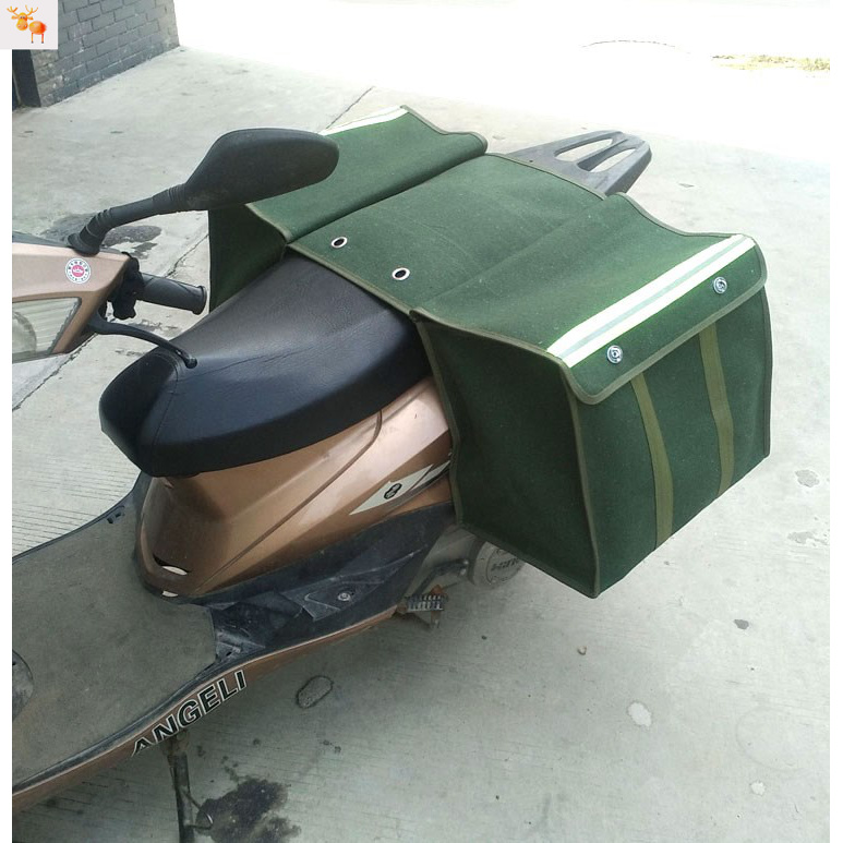 帆布挂包斜挎包百搭摩托车快递挎包布袋绿色包裹工具包