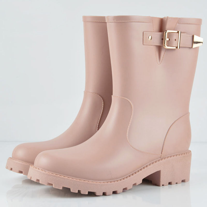 雨靴新款时尚中筒防滑女式雨鞋耐磨春季防水雨鞋