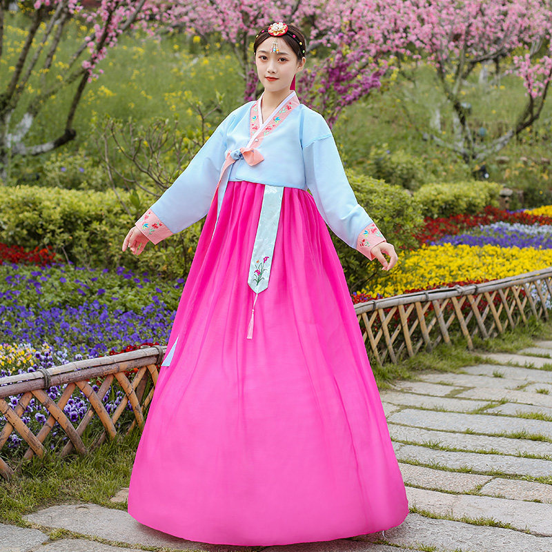 大码改良成人韩服朝鲜族大长今传统宫廷古装韩国民族服装