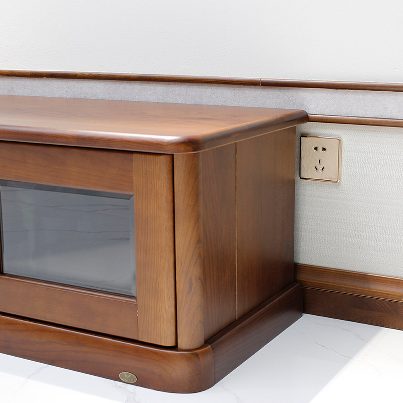 家具电视柜双叶实木客厅置物柜现代中式电视柜