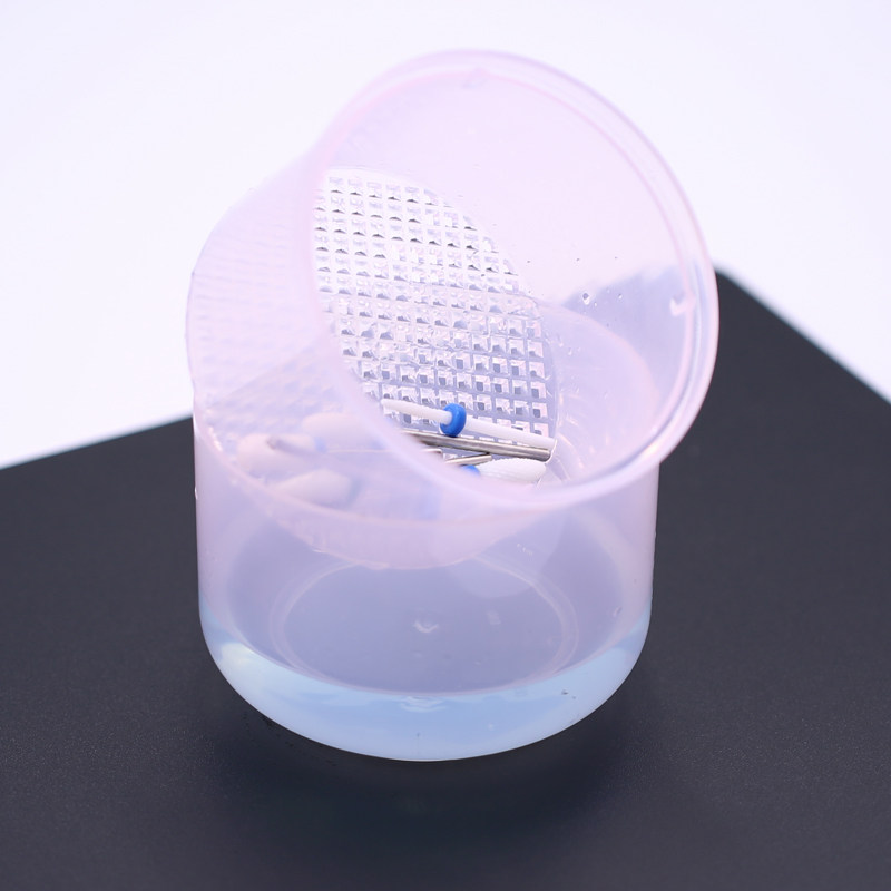 消毒美甲打磨磨头清洗杯车针罐带滤网高温陶瓷美甲工具