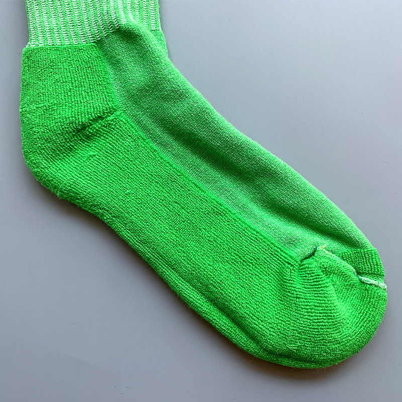 golfwang荧光绿亮亮色毛巾加厚纯棉滑板运动长筒袜