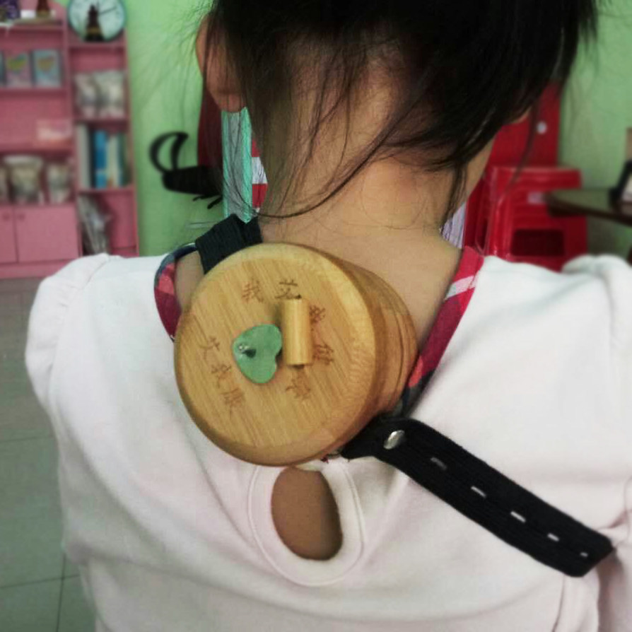 儿童艾灸盒随身灸安全悬灸直灸家用竹木可调温防烫脐灸药粉推拿店