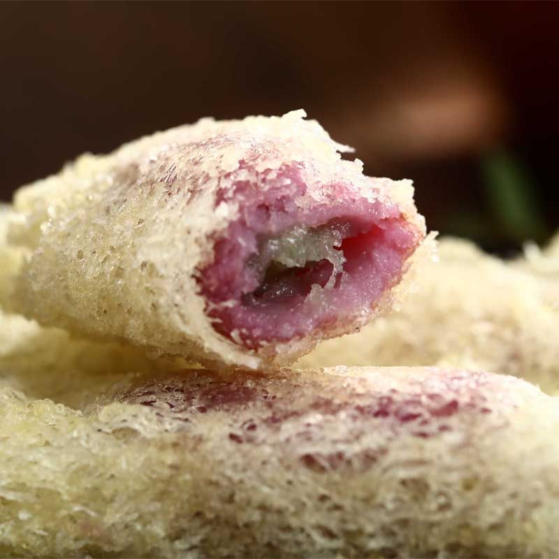 20个阿诺娘惹山药港式甜点米网紫薯卷油炸早餐传统中式糕点