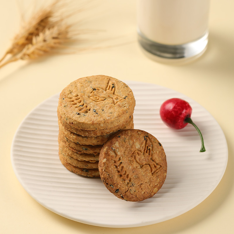 正香源全麦高纤饼干全谷物粗粮代餐高膳食纤维消化饼解馋饱腹零食