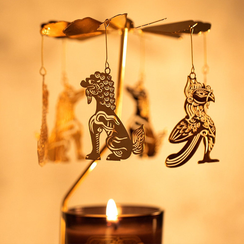 故宫文创瑞兽戏宫香薰蜡烛走马灯淘宝旗舰博物院香薰蜡烛