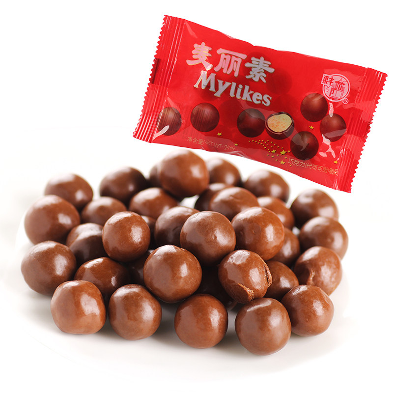 梁丰麦丽素25g 巧克力豆喜糖果 80后休闲怀旧零食品(代可可脂)