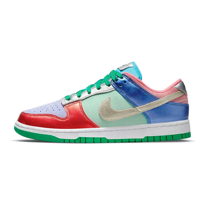 nike四色滑板低帮运动休闲鸳鸯彩蛋dunk粉绿low板鞋