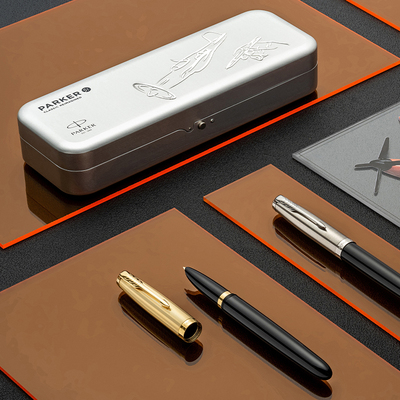 parker派克21派克豪华水笔男女签字笔商务高档送礼礼盒复古钢笔