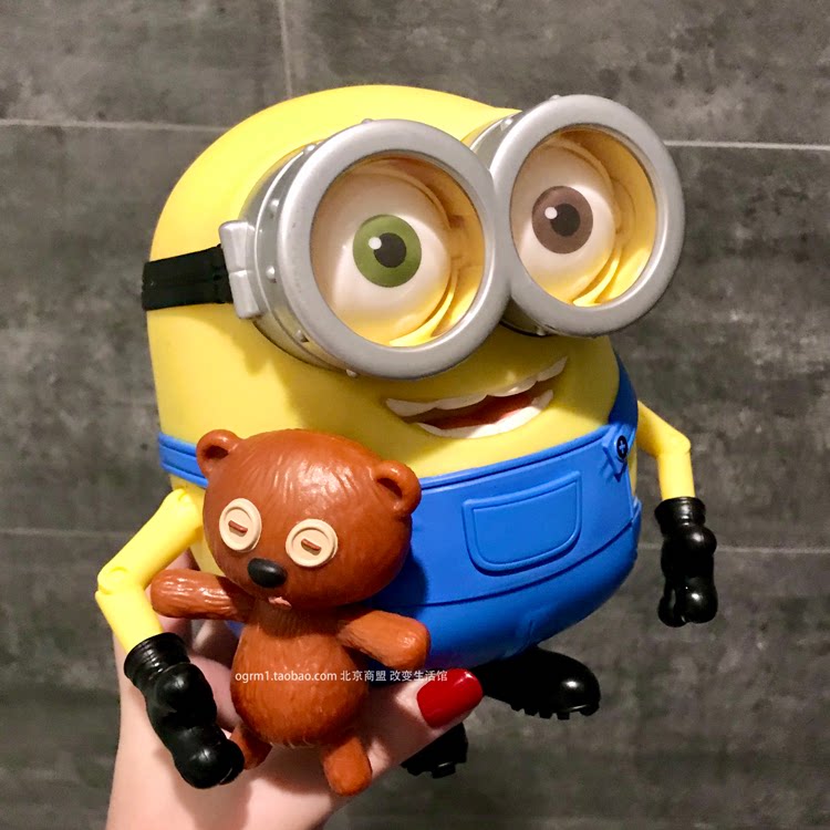 环球影城小黄人bob小熊说话唱歌眨眼玩偶卑鄙兵人专区