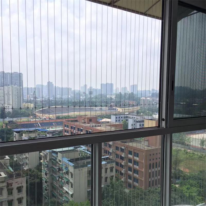 隐形防盗窗户阳台儿童防护网高层不锈不锈钢钢丝防盗窗