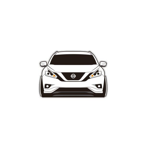 适用于日产楼兰改装汽车装饰创意车尾反光车身装饰汽车装饰贴