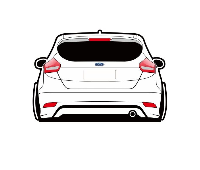 适用于福特福克斯两厢15款改装汽车装饰创意车尾订制汽车装饰贴