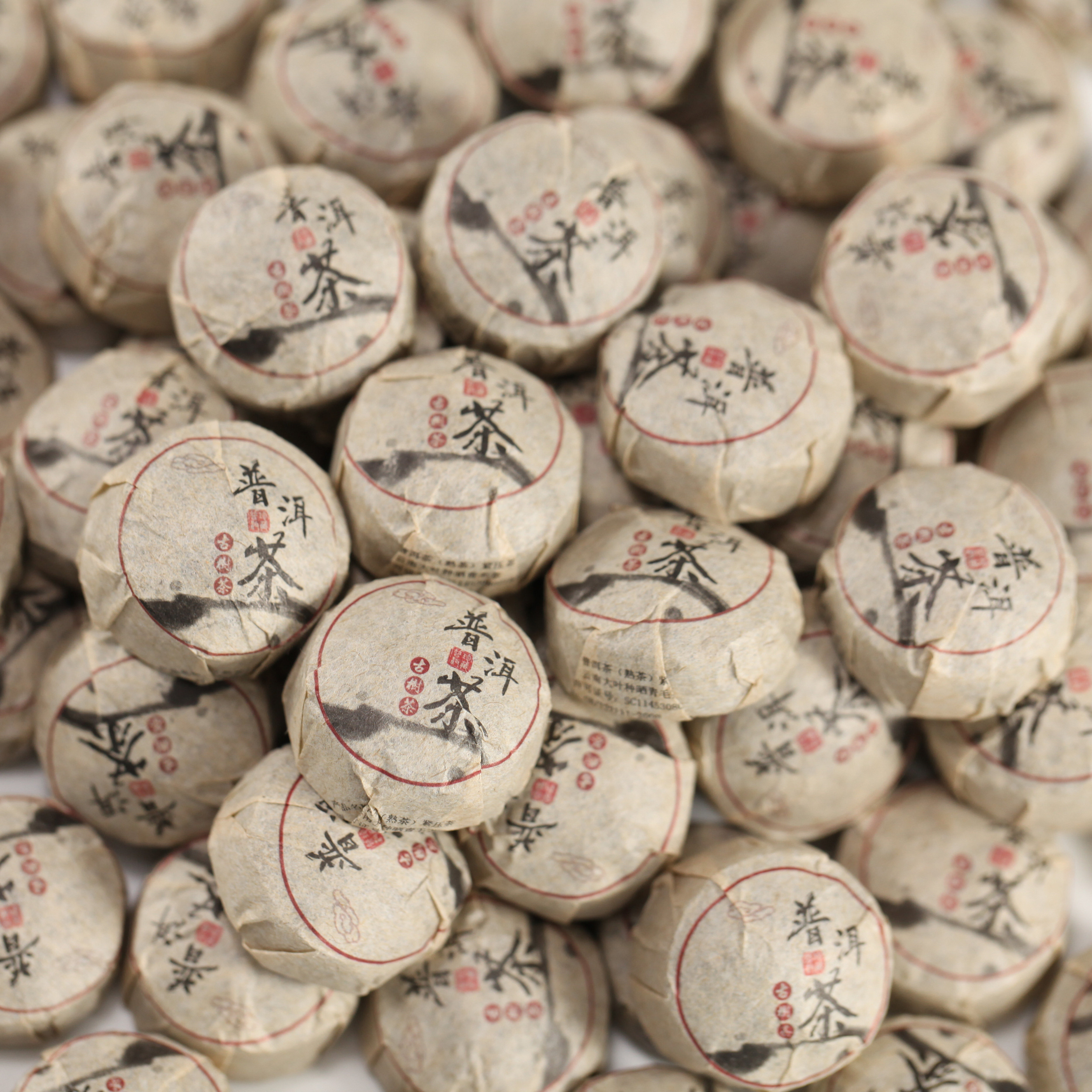 迷你小沱茶普洱茶熟茶饼500g云南特产茶叶特级好喝的口粮茶批发