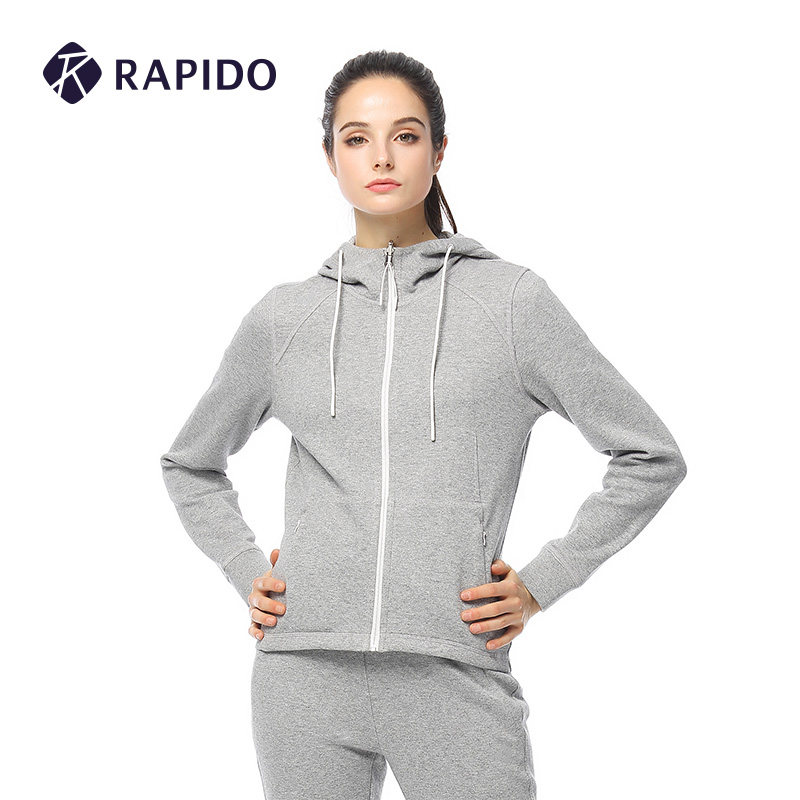 rapido韩国三星 春季热卖女士运动双面织连帽外套 cp8z76c03