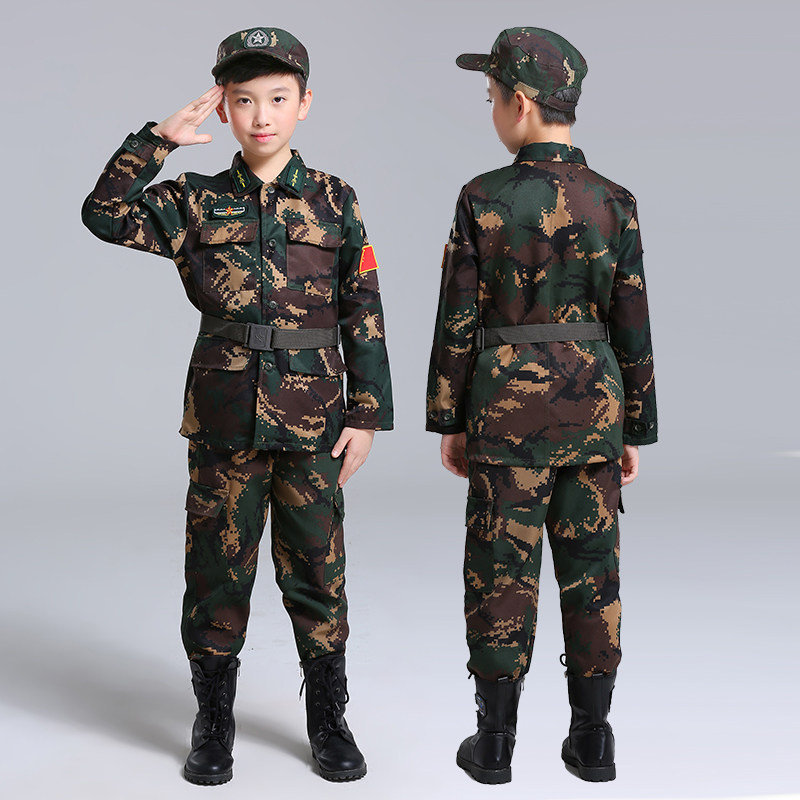 儿童迷彩服体智能海陆空特种兵学生迷彩军装军训冬令营演出服套装
