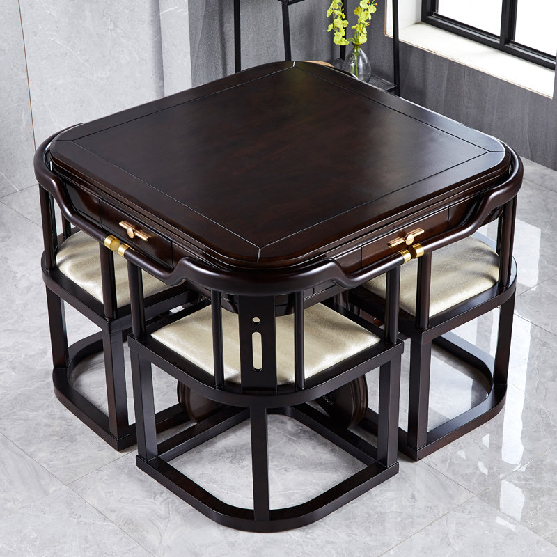 欧派餐桌两用全自动家用麻将机一体式无声电动静音中式实木麻将桌