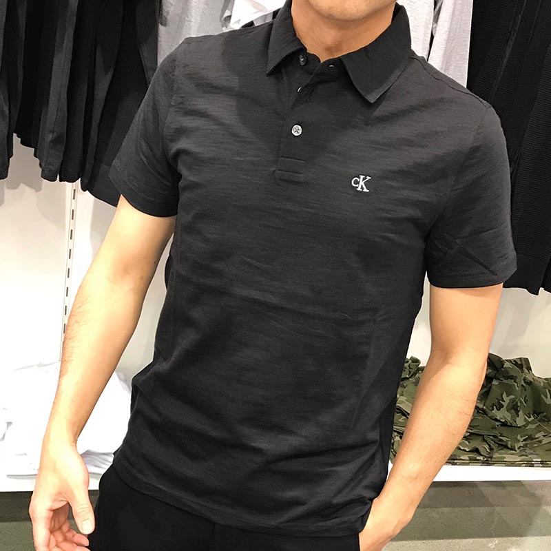 CK Calvin Klein男士夏季新款休闲商务百搭上衣纯棉短袖Polo衫