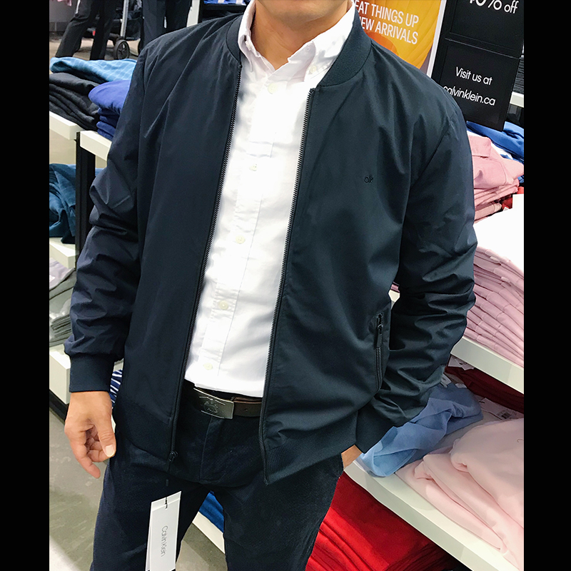 CK Calvin Klein男士秋冬新款简约商务防水夹克外套休闲百搭上衣