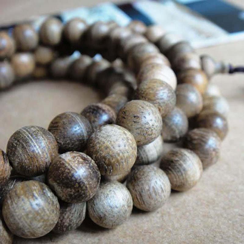 手链手串马来西亚沉香佛珠108粒8mm西马土沉念珠佛珠