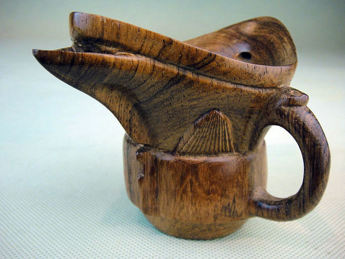 木檀世家越南黄花梨酒斛越黄西汉青铜器风格莲瓣酒杯器皿h20号