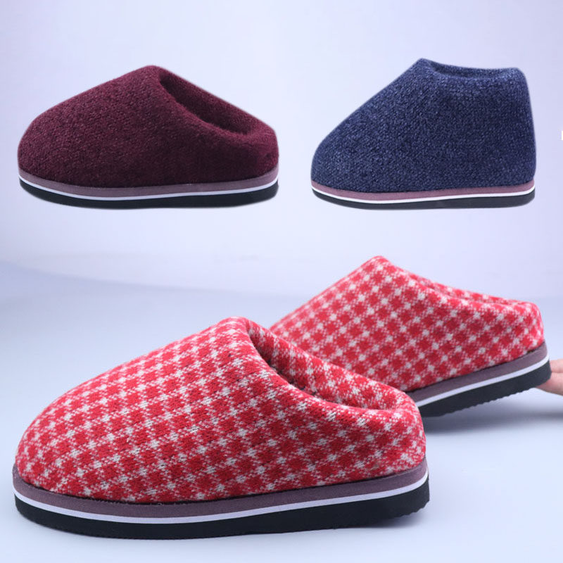 2022新款冬季手工毛线编织棉鞋拖鞋家居保暖居家棉拖