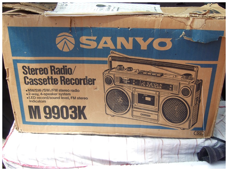日本原装进口sanyo三洋m9903k单卡收录机成色功能收录机