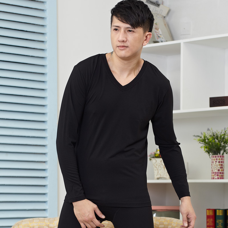 莫代尔秋衣秋裤套装男打底基础内衣薄款保暖内衣纯棉男士内衣套装