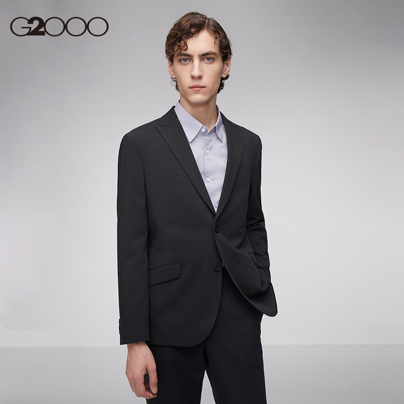 g2000男装春季秋款通勤职业西服套装修身中腰西服套装