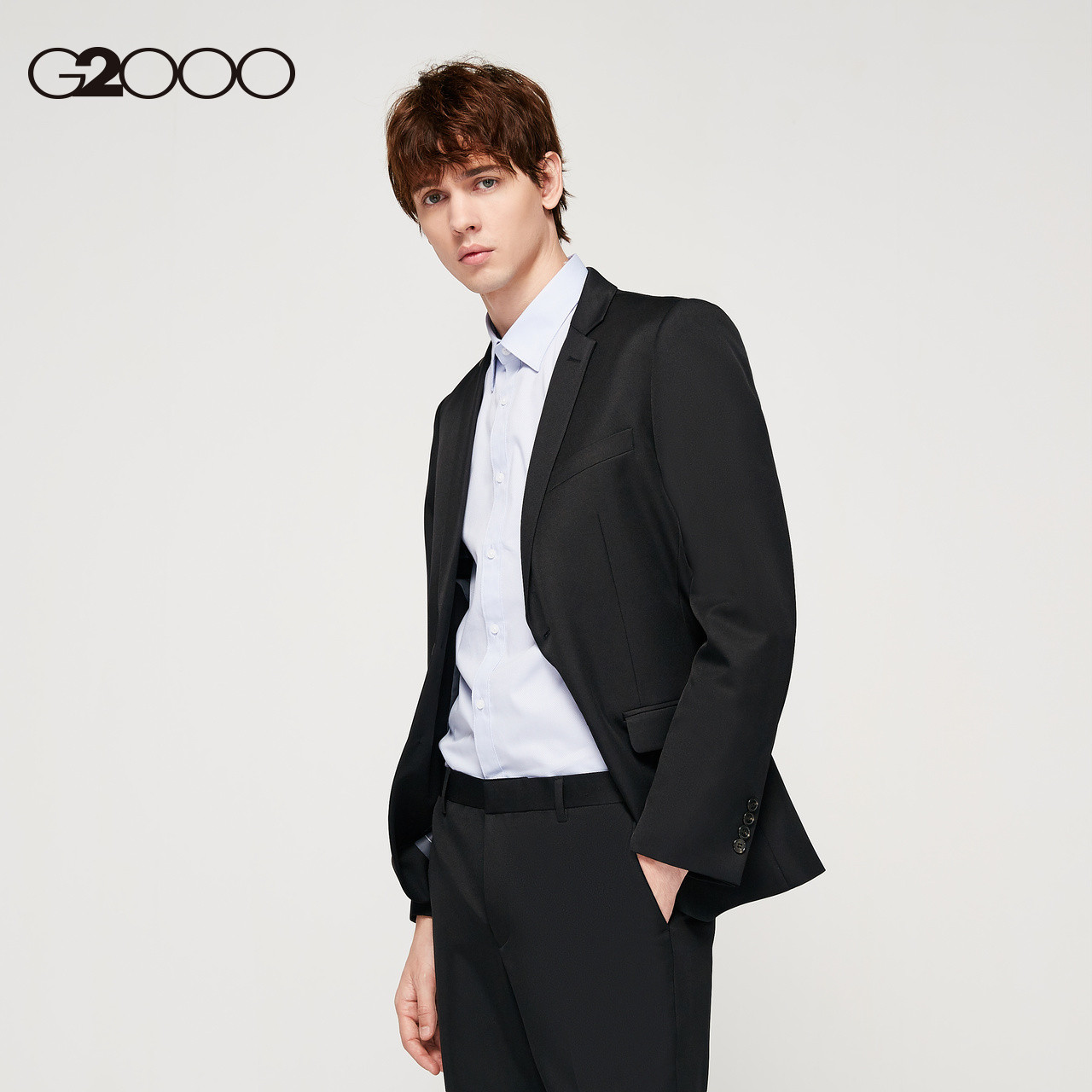 g2000男装商场同款经典黑色商务休闲西服西装西服