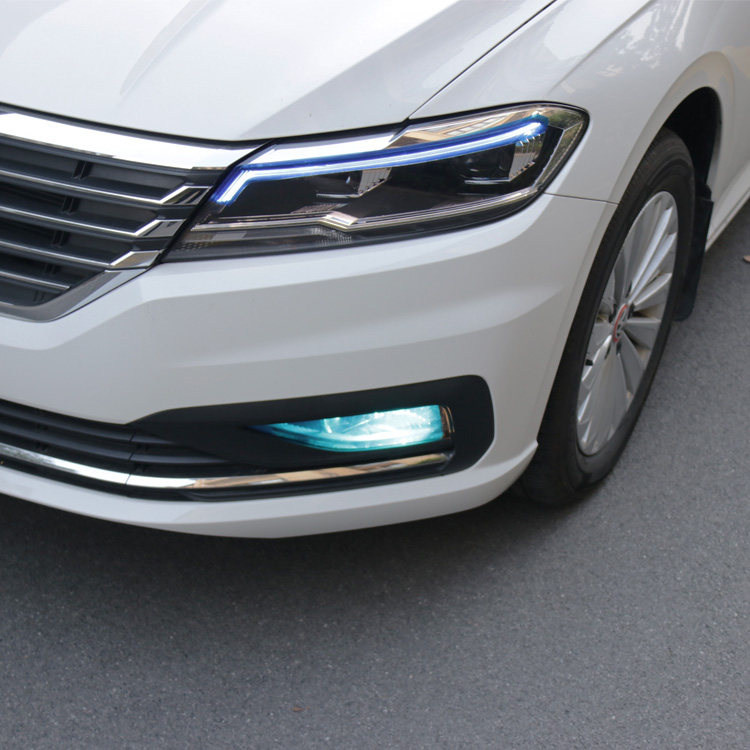 雾灯车灯1821款大众朗逸plus专用改色贴膜贴纸改色膜