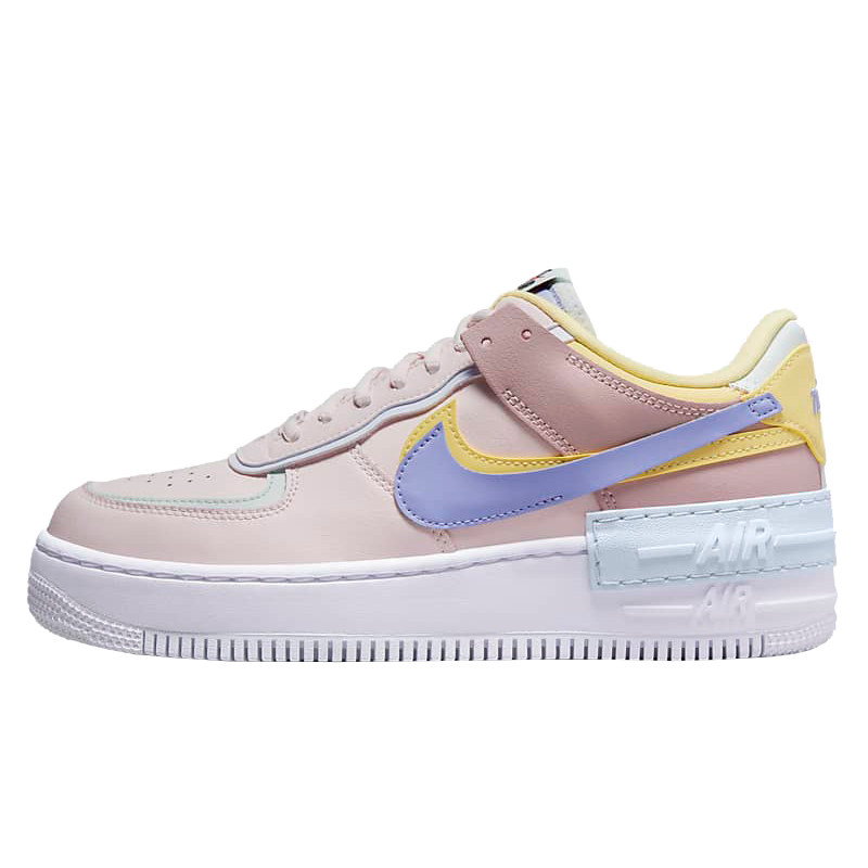 nike耐克af1shadow空军一号女款马卡龙黄粉紫休闲板鞋运动休闲鞋
